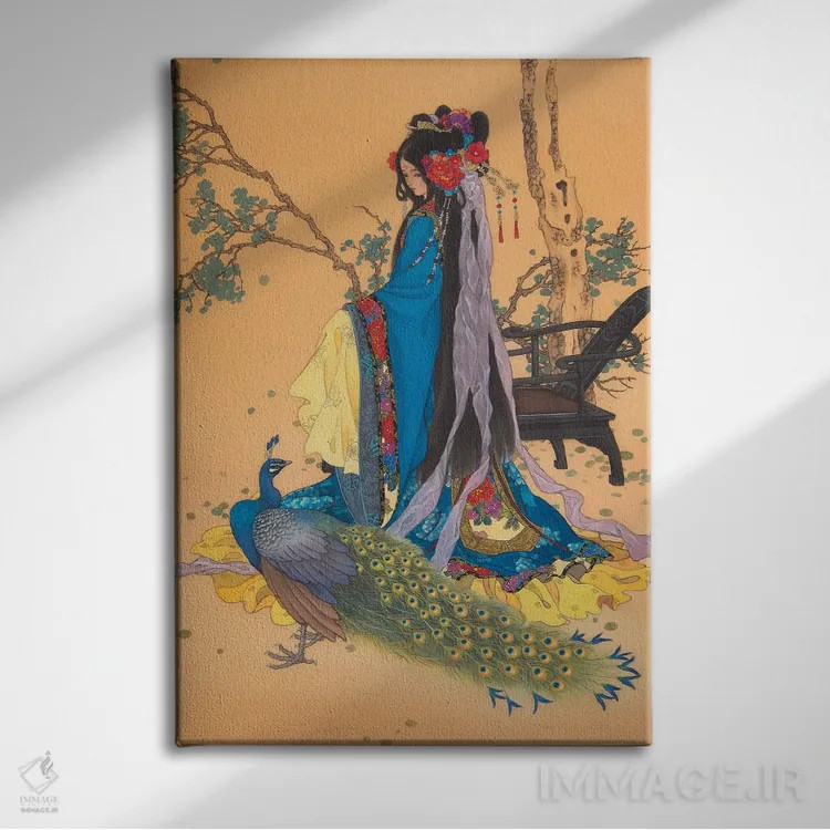 تابلو دکوراتیو زیبایی که ماه را شرمنده می کند اثر کارولین آر یانگ - نمای روبهرو روی دیوار