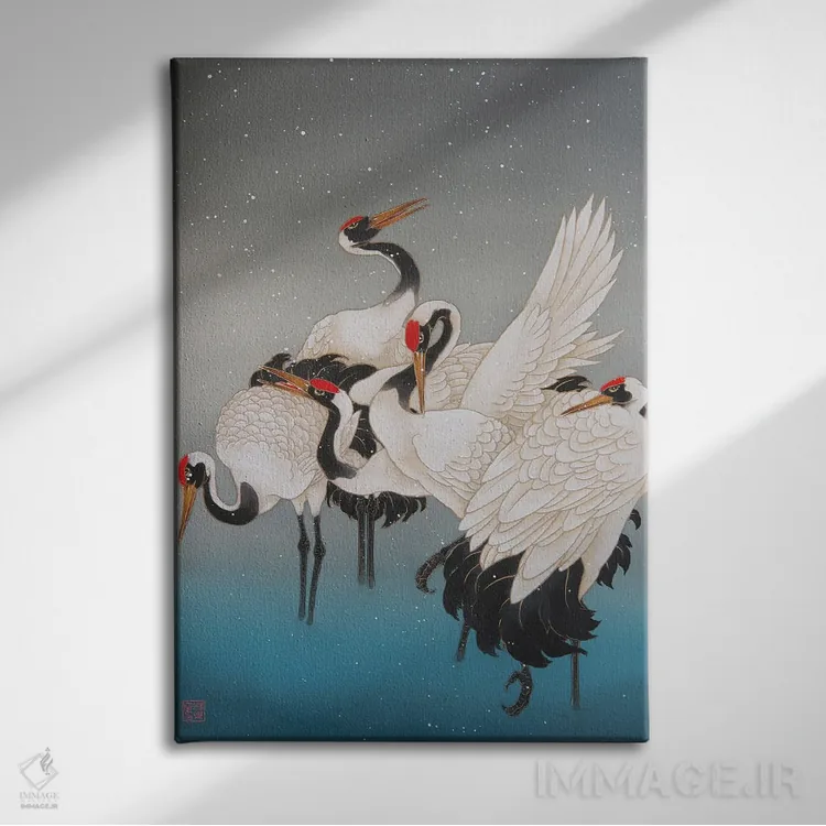 تابلو دکوراتیو زمستان در هوکایدو اثر کارولین آر یانگ - نمای روبهرو روی دیوار