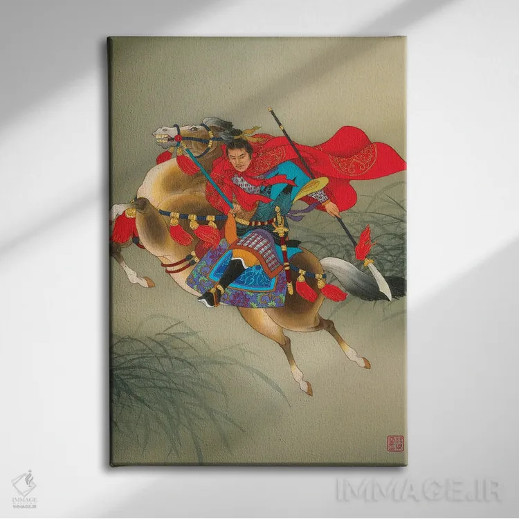 تابلو دکوراتیو یوه فی اثر کارولین آر یانگ - نمای روبهرو روی دیوار