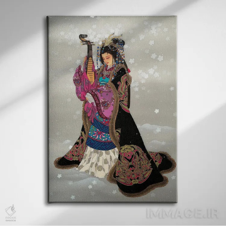 تابلو دکوراتیو زیبایی بی همتا اثر کارولین آر یانگ - نمای روبهرو روی دیوار