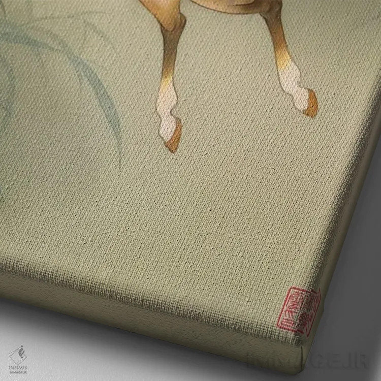 تابلو دکوراتیو یوه فی اثر کارولین آر یانگ - نمای نزدیک بافت بوم