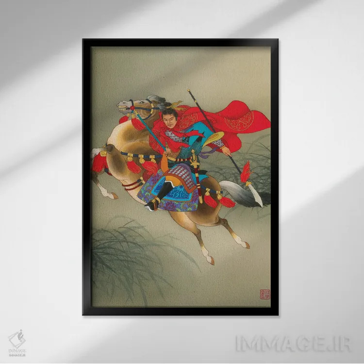 تابلو دکوراتیو یوه فی اثر کارولین آر یانگ - نمای قابدار مشکی