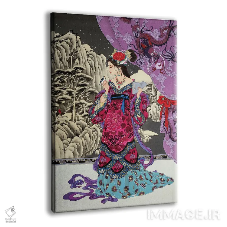 تابلو دکوراتیو یشم سیاه اثر کارولین آر یانگ - نمای پرسپکتیو محصول