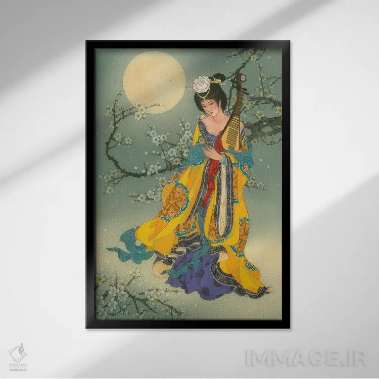 تابلو دکوراتیو می فی اثر کارولین آر یانگ - نمای قابدار مشکی