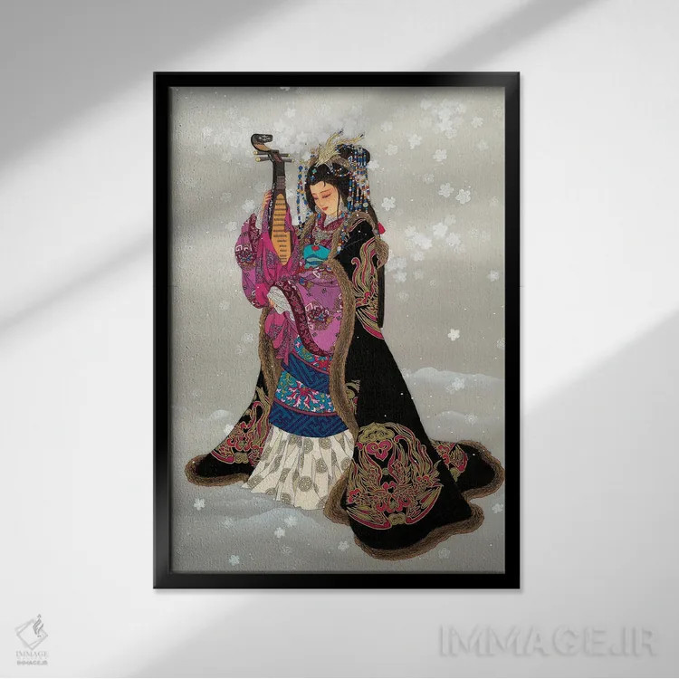 تابلو دکوراتیو زیبایی بی همتا اثر کارولین آر یانگ - نمای قابدار مشکی