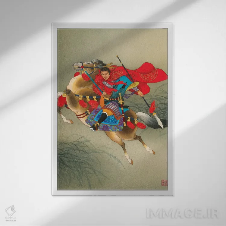 تابلو دکوراتیو یوه فی اثر کارولین آر یانگ - نمای قابدار سفید