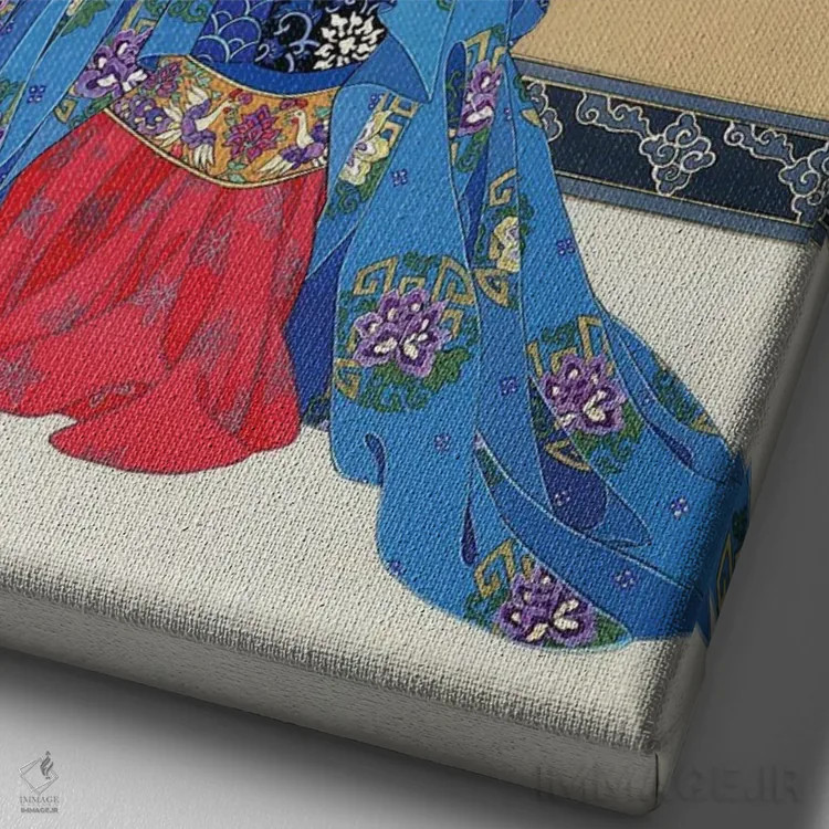 تابلو دکوراتیو محبوب اثر کارولین آر یانگ - نمای نزدیک بافت بوم