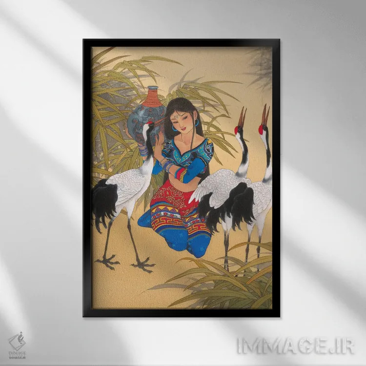 تابلو دکوراتیو ندای سرنوشت اثر کارولین آر یانگ - نمای قابدار مشکی