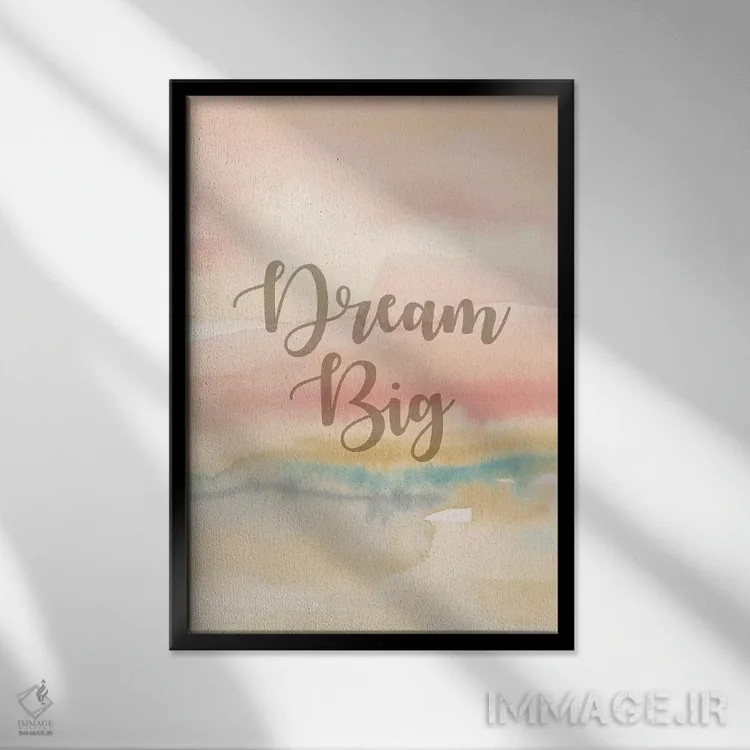 تابلو دکوراتیو پنل رویاپردازی بزرگ I اثر سینتیا کولتر - نمای قابدار مشکی