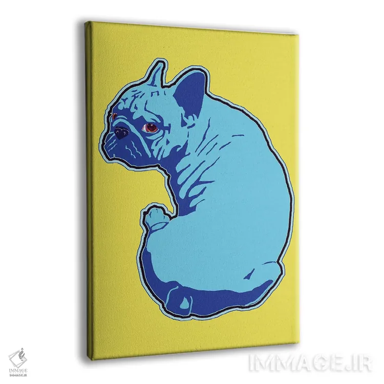 تابلو دکوراتیو فرنچی زرد اثر کوری پلاملی - نمای پرسپکتیو محصول