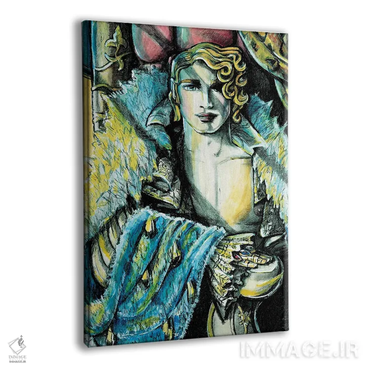 تابلو دکوراتیو پرتره دوریان گری اثر کوری پلاملی - نمای پرسپکتیو محصول