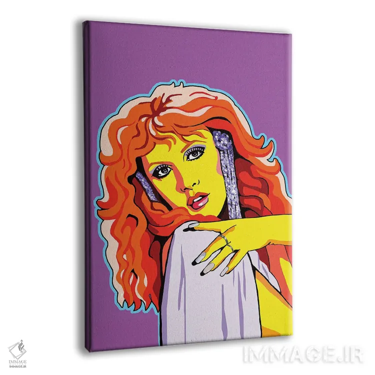 تابلو دکوراتیو استیوی نیکس اثر کوری پلاملی - نمای پرسپکتیو محصول