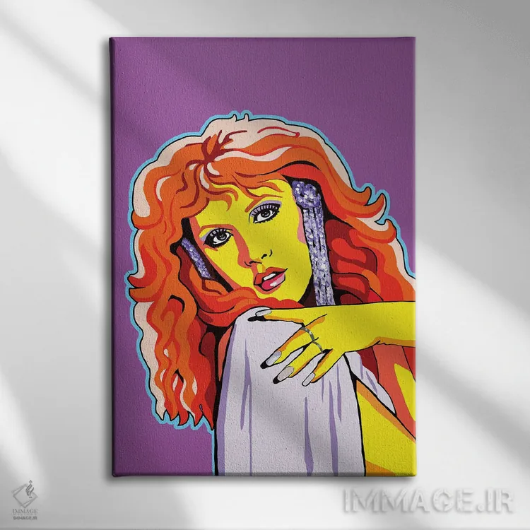 تابلو دکوراتیو استیوی نیکس اثر کوری پلاملی - نمای روبهرو روی دیوار