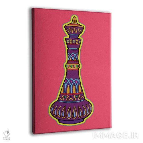 تابلو دکوراتیو بطری جینی اثر کوری پلاملی - نمای پرسپکتیو محصول