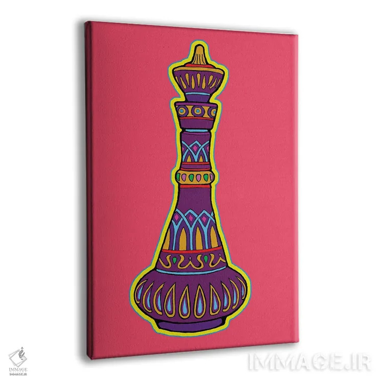 تابلو دکوراتیو بطری جینی اثر کوری پلاملی - نمای پرسپکتیو محصول