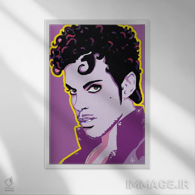 تابلو دکوراتیو هنرمند اثر کوری پلاملی - نمای قابدار سفید