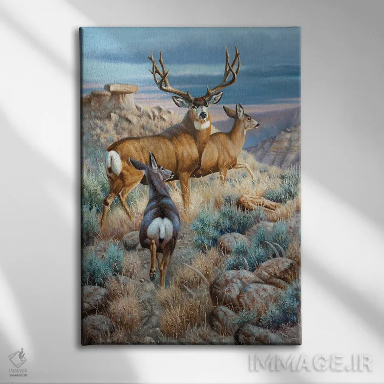 تابلو دکوراتیو سلطان ضرب اثر سنتی فیشر - نمای روبهرو روی دیوار