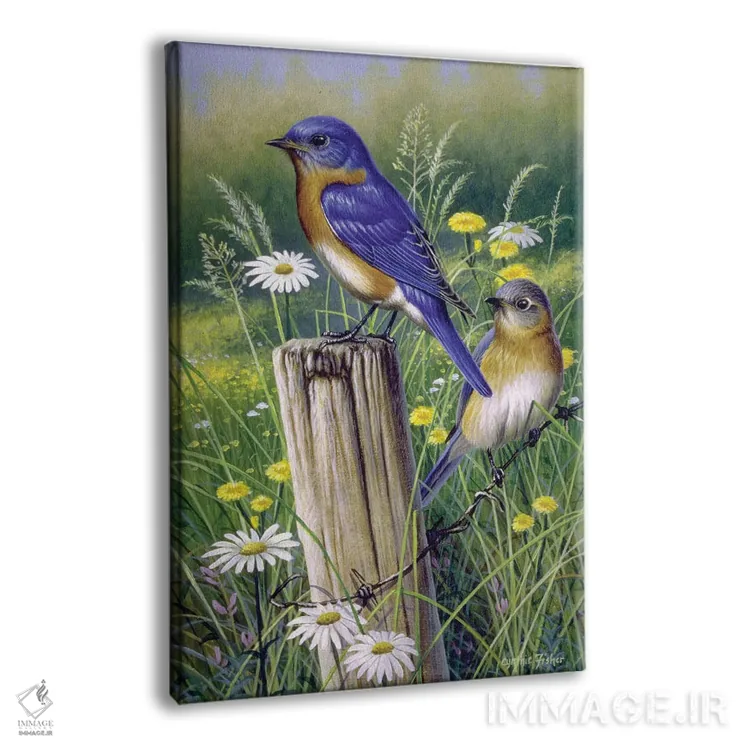 تابلو دکوراتیو بلوبردها اثر سنتی فیشر - نمای پرسپکتیو محصول