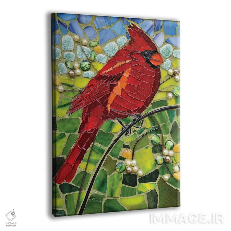 تابلو دکوراتیو موزاییک شیشه ای کارباورال اثر سنتی فیشر - نمای پرسپکتیو محصول