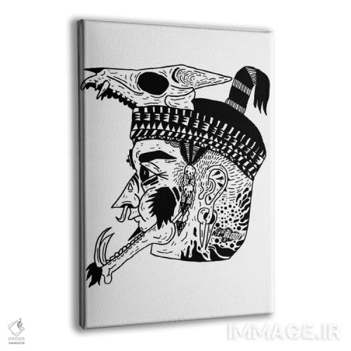 تابلو دکوراتیو آزتک اثر نیک کوکوزا - نمای پرسپکتیو محصول