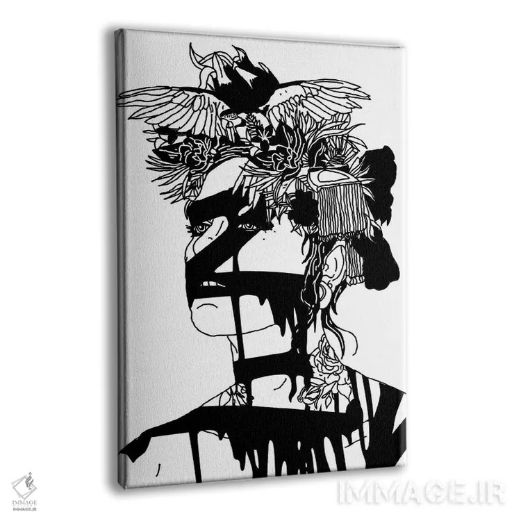 تابلو دکوراتیو عجیب و غریب اثر نیک کوکوزا - نمای پرسپکتیو محصول