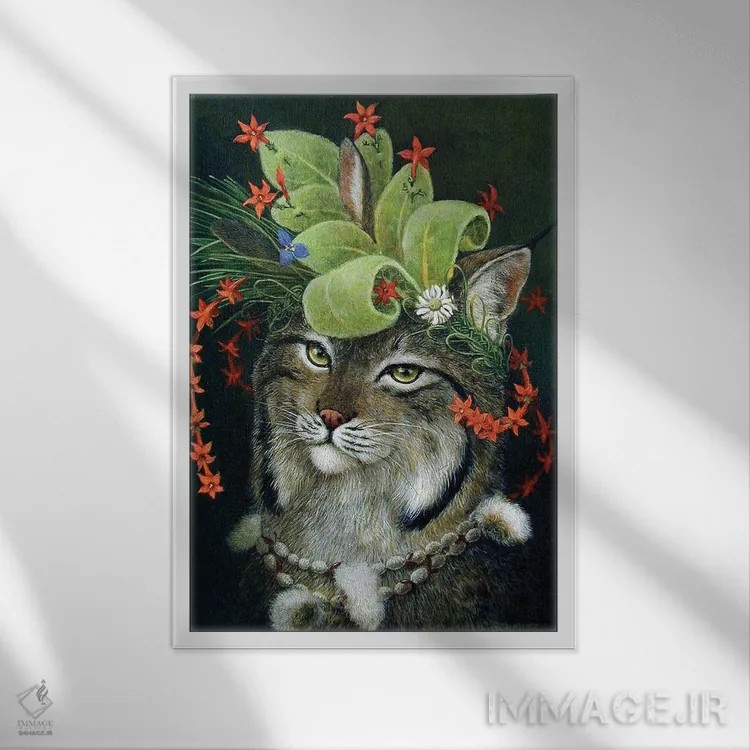 تابلو دکوراتیو کلاه باشکوه جنگلی اثر کارولین اشمیتز - نمای قابدار سفید