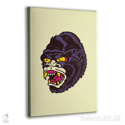 تابلو دکوراتیو گوریل اثر نیک کوکوزا - نمای پرسپکتیو محصول
