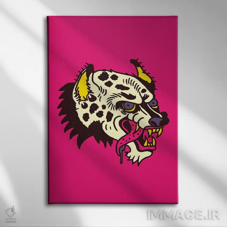 تابلو دکوراتیو کفتار اثر نیک کوکوزا - نمای روبهرو روی دیوار