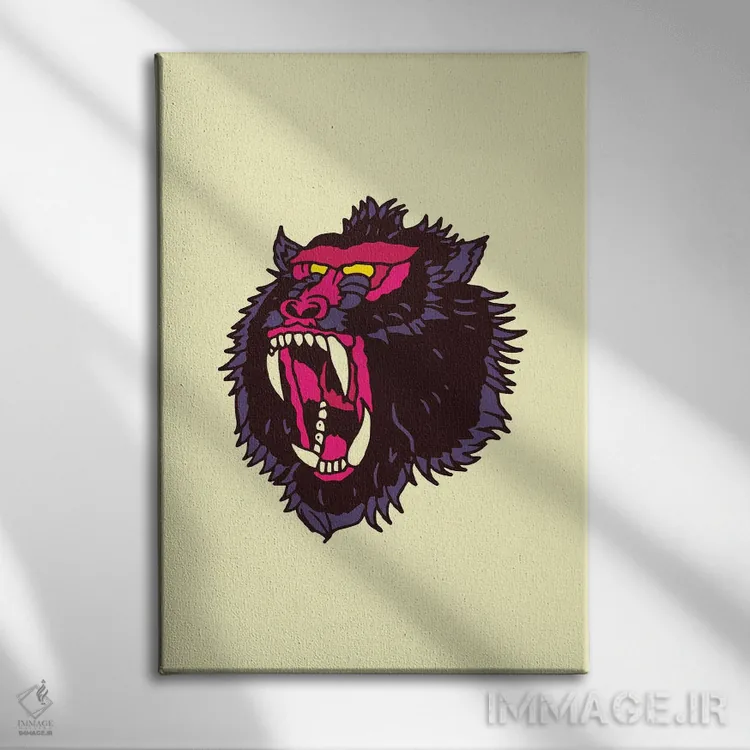 تابلو دکوراتیو مندریل اثر نیک کوکوزا - نمای روبهرو روی دیوار