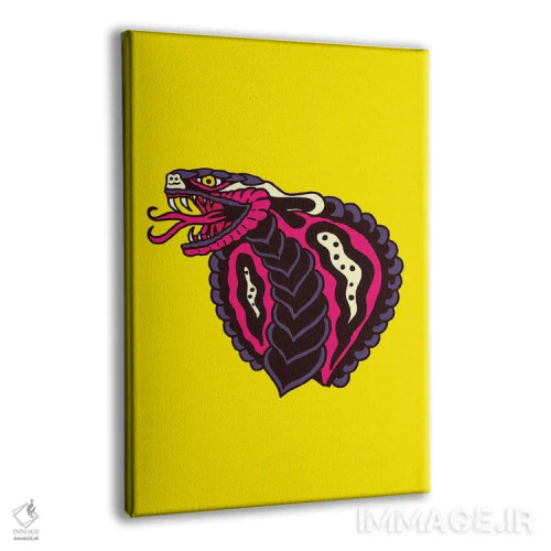 تابلو دکوراتیو کبرا اثر نیک کوکوزا - نمای پرسپکتیو محصول