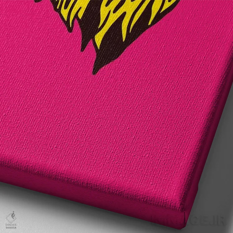 تابلو دکوراتیو جغد اثر نیک کوکوزا - نمای نزدیک بافت بوم