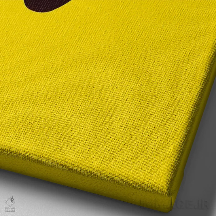 تابلو دکوراتیو پلنگ سیاه اثر نیک کوکوزا - نمای نزدیک بافت بوم