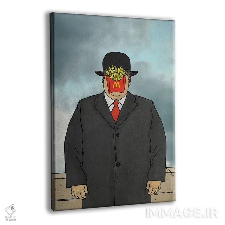 تابلو دکوراتیو پسر سیب زمینی سرخ کرده اثر نیک کوکوزا - نمای پرسپکتیو محصول