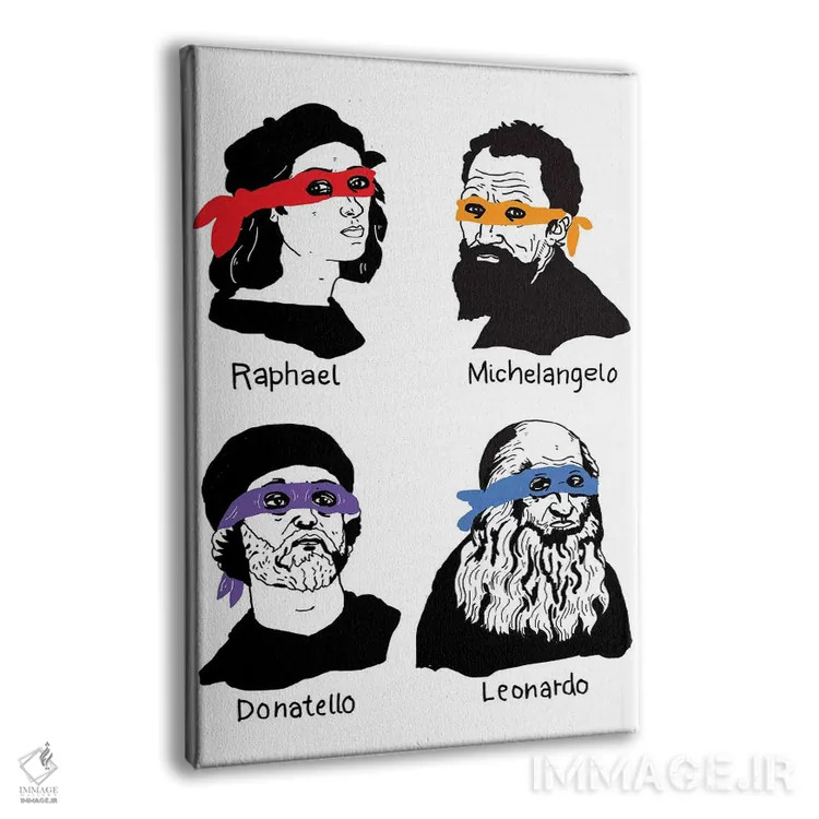 تابلو دکوراتیو استادان قدیمی اثر نیک کوکوزا - نمای پرسپکتیو محصول