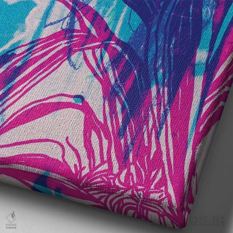 تابلو دکوراتیو دراسنا اثر نیک کوکوزا - نمای نزدیک بافت بوم