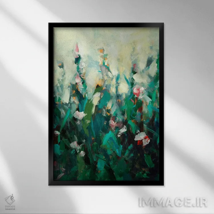 تابلو انتزاعی سرود مونه ۲ - نمای قابدار مشکی