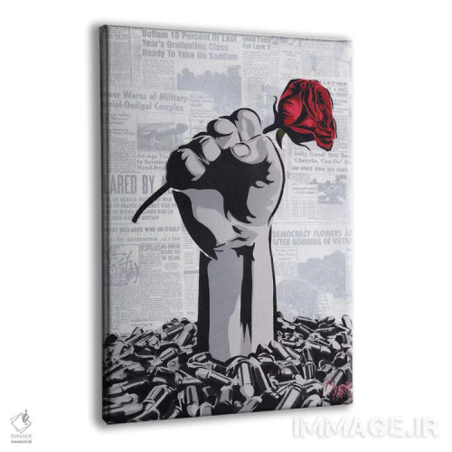 تابلو دکوراتیو پشتکار اثر دکوتا باور - نمای پرسپکتیو محصول