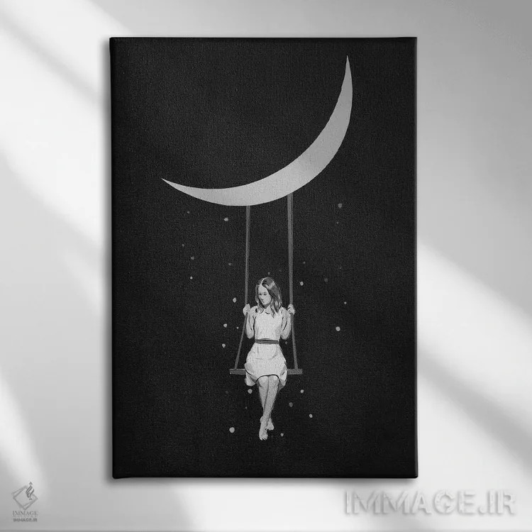 تابلو دکوراتیو Swing,تاب، تاب اثر دکوتا باور - نمای روبهرو روی دیوار