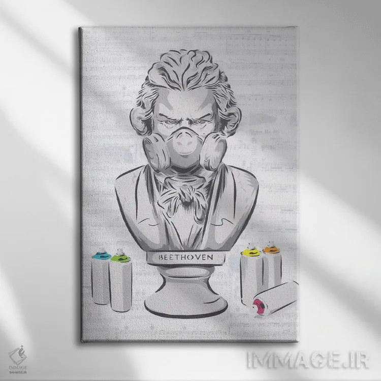 تابلو دکوراتیو سونات مهتاب اثر دکوتا باور - نمای روبهرو روی دیوار