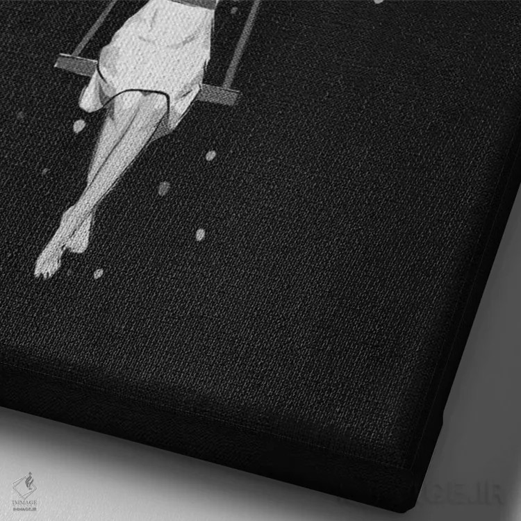 تابلو دکوراتیو Swing,تاب، تاب اثر دکوتا باور - نمای نزدیک بافت بوم