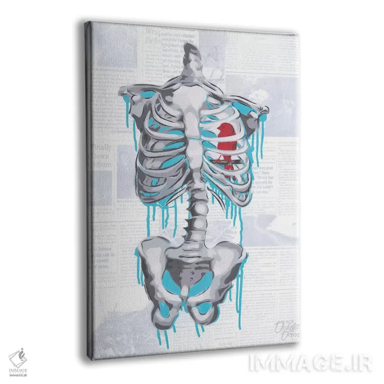 تابلو دکوراتیو قناری اثر دکوتا باور - نمای پرسپکتیو محصول