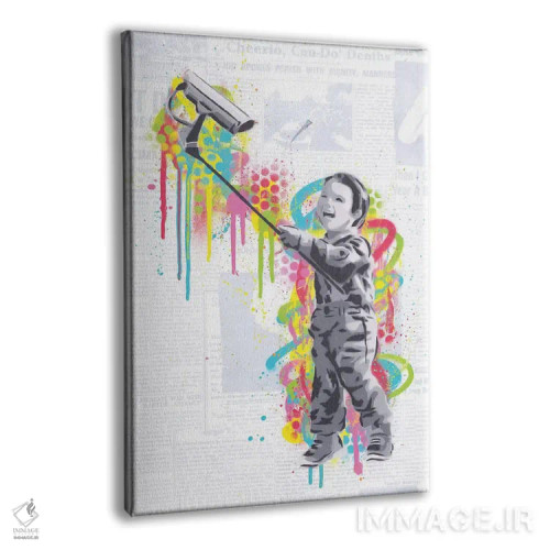 تابلو دکوراتیو سلفی اثر دکوتا باور - نمای پرسپکتیو محصول