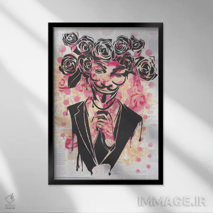 تابلو دکوراتیو بی نام ۲ اثر دکوتا باور - نمای قابدار مشکی