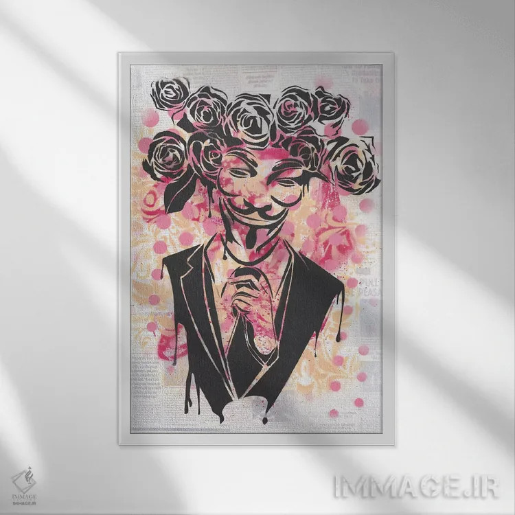 تابلو دکوراتیو بی نام ۲ اثر دکوتا باور - نمای قابدار سفید