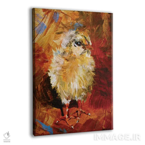 تابلو دکوراتیو جوجه اثر لیندزی دال - نمای پرسپکتیو محصول