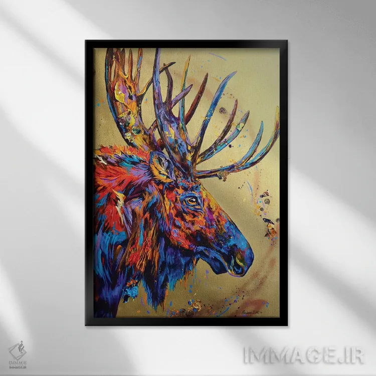 تابلو دکوراتیو دیگر مخملی نیست اثر لیندزی دال - نمای قابدار مشکی