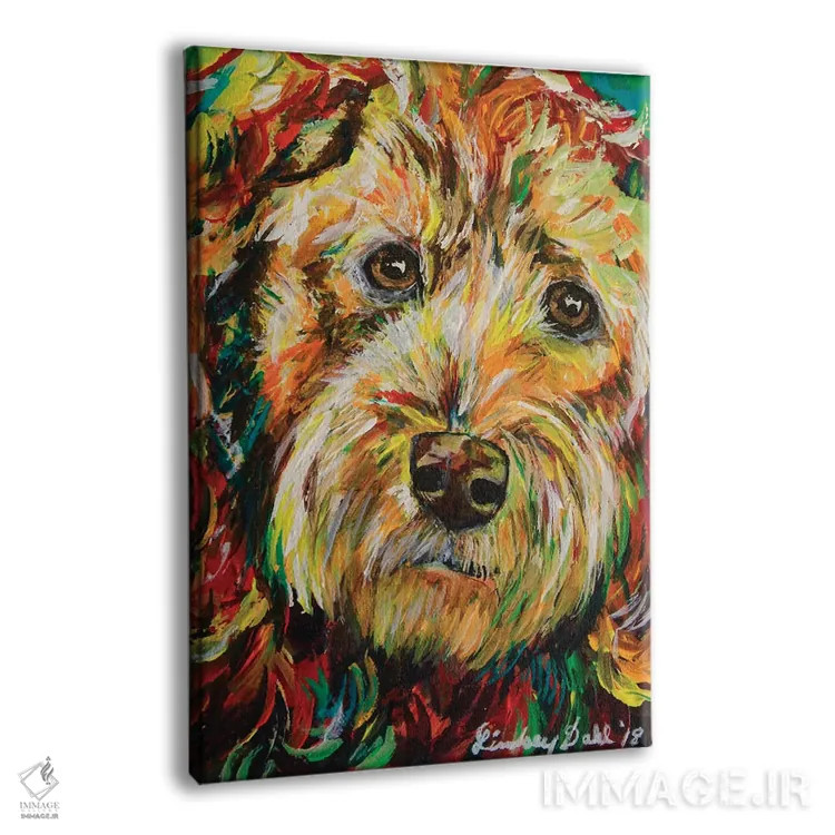 تابلو دکوراتیو گلدندودل اثر لیندزی دال - نمای پرسپکتیو محصول