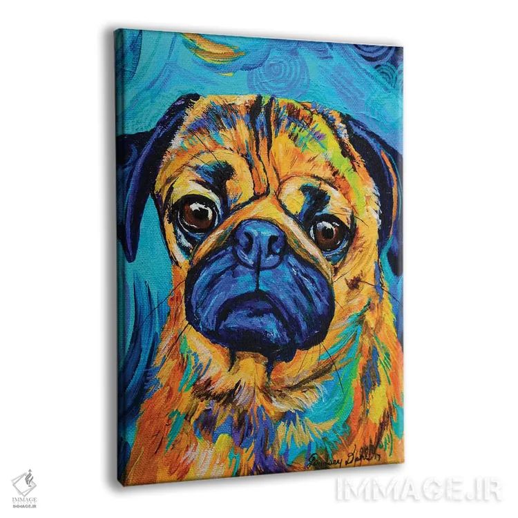 تابلو دکوراتیو داگ اثر لیندزی دال - نمای پرسپکتیو محصول