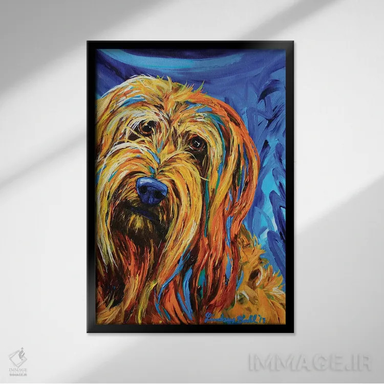 تابلو دکوراتیو چوی اثر لیندزی دال - نمای قابدار مشکی