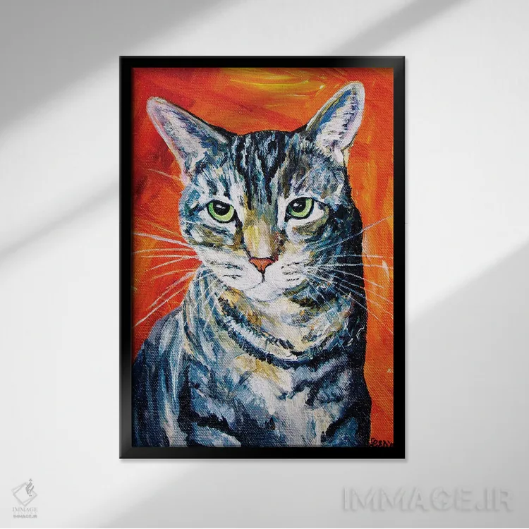 تابلو دکوراتیو تنگ اثر لیندزی دال - نمای قابدار مشکی